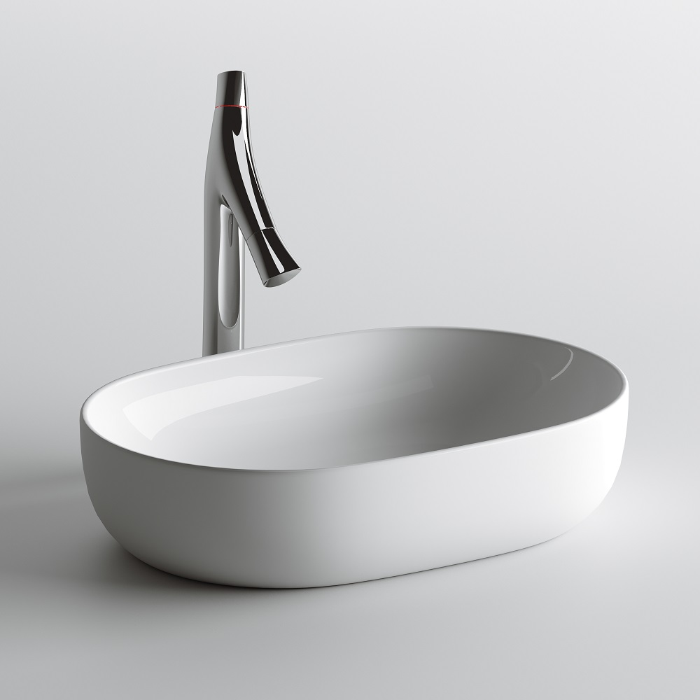 Раковина накладная Ceramica Nova Element CN6047 60x41.5 (белый глянцевый), без донного клапана