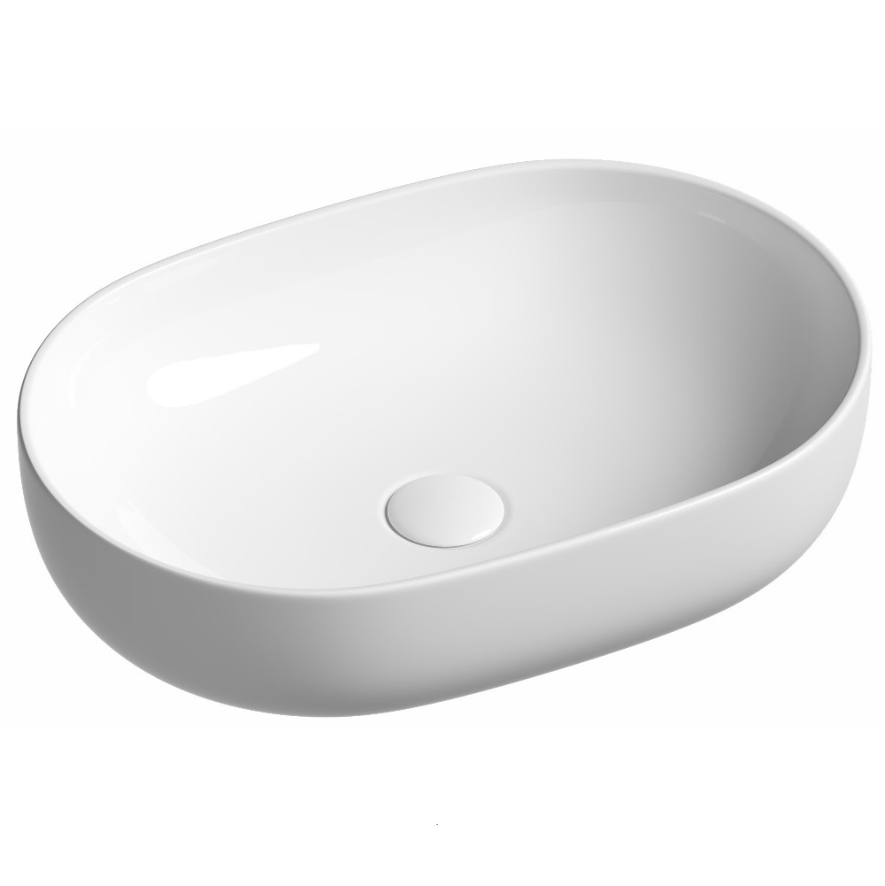 Раковина накладная Ceramica Nova Element CN6047 60x41.5 (белый глянцевый), без донного клапана