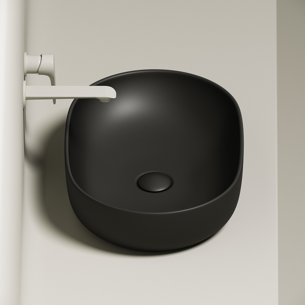 Раковина накладная Ceramica Nova Element CN6047MB 60x41.5 (черный матовый), без донного клапана
