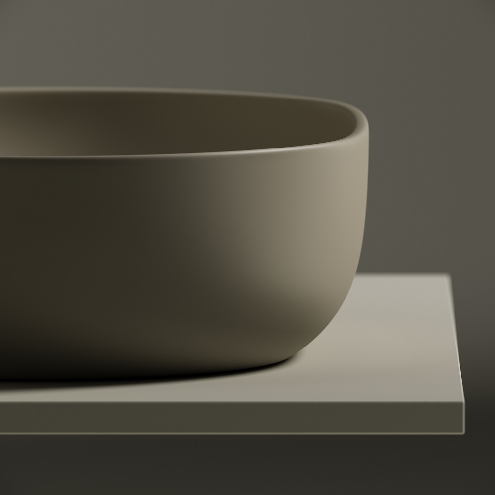 Раковина накладная Ceramica Nova Element CN6047MC 60x41.5 (капучино матовый), без донного клапана