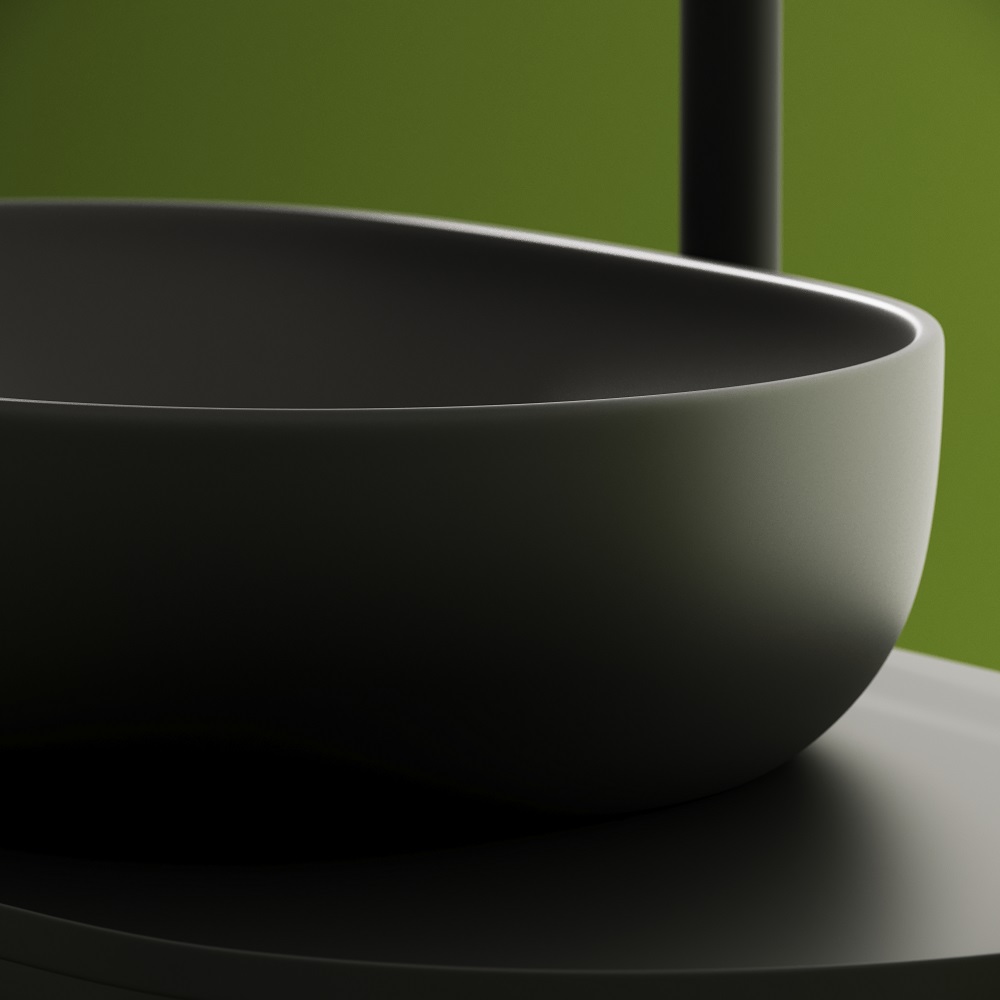 Раковина накладная Ceramica Nova Element CN6047MDH 60x41.5 (темный антрацит матовый), без донного клапана