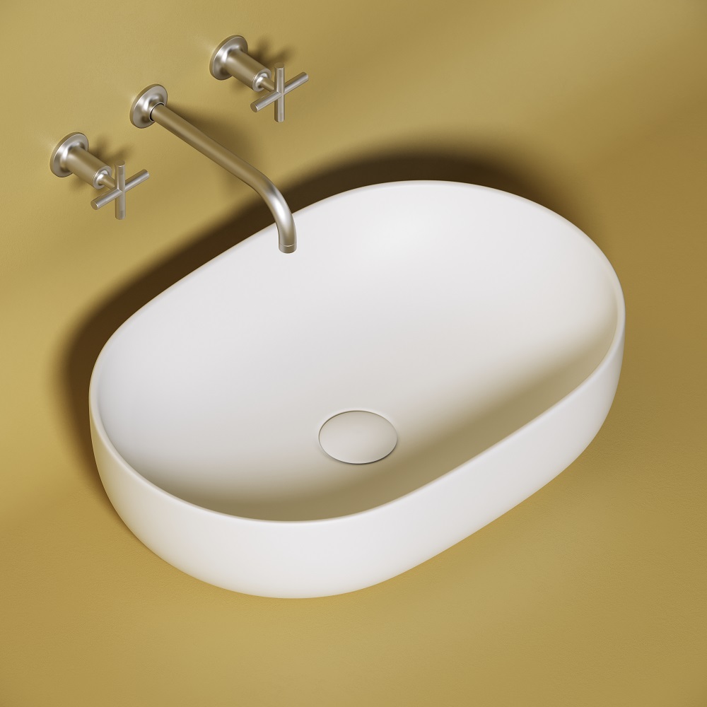 Раковина накладная Ceramica Nova Element CN6047MW 60x41.5 (белый матовый), без донного клапана