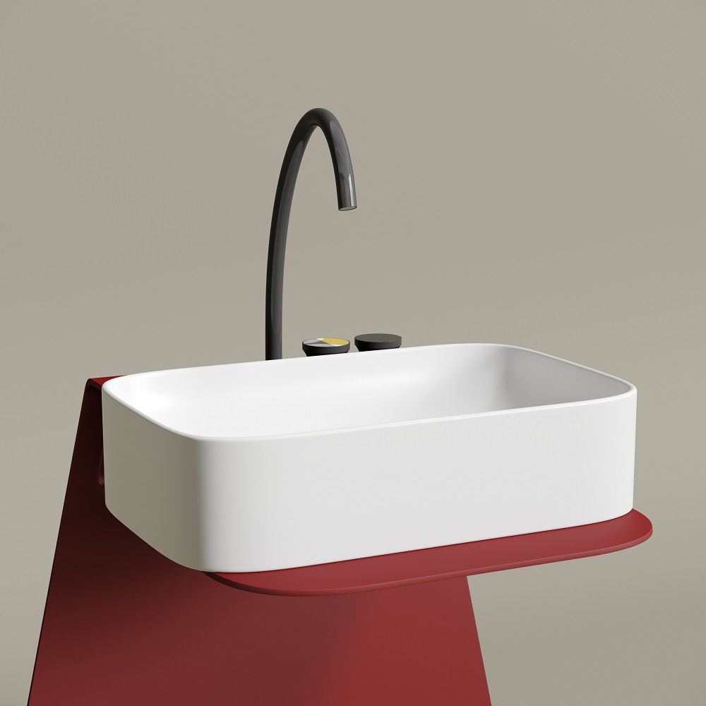 Раковина накладная Ceramicanova Element CN6053MW 60.5x38x15 (белый матовый), без донного клапана