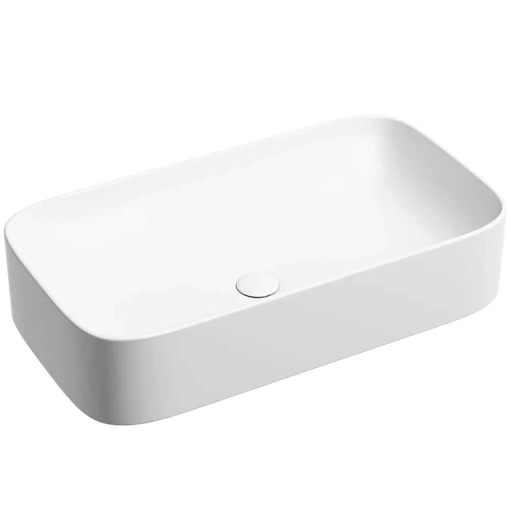 Раковина накладная Ceramicanova Element CN6054MW 70.5x38x15 (белый матовый), без донного клапана