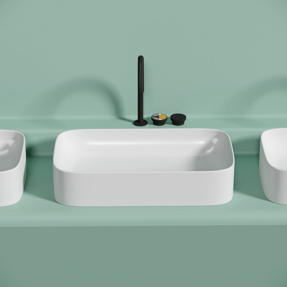 Раковина накладная Ceramicanova Element CN6054MW 70.5x38x15 (белый матовый), без донного клапана