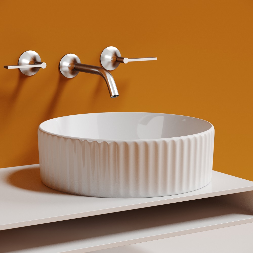 Раковина накладная Ceramicanova Element CN6057 36x36x11.5 (белый), без донного клапана