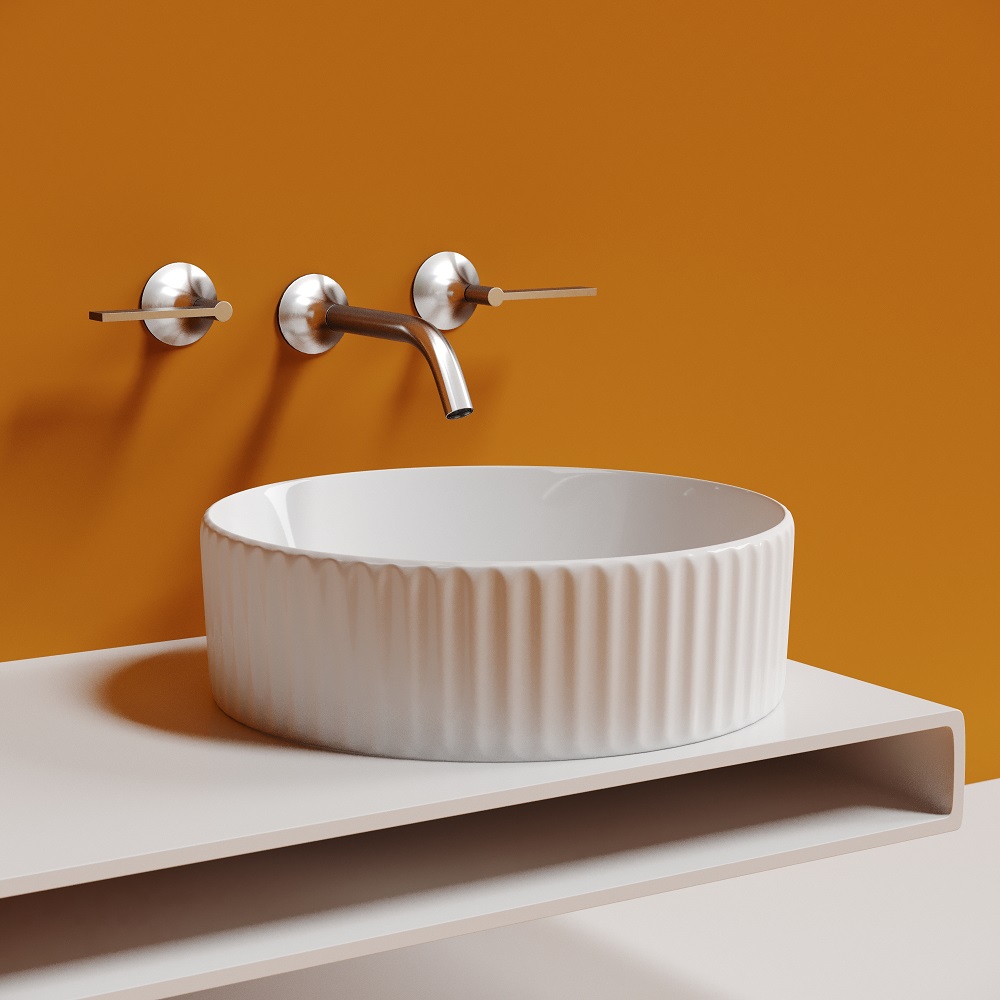 Раковина накладная Ceramicanova Element CN6057 36x36x11.5 (белый), без донного клапана