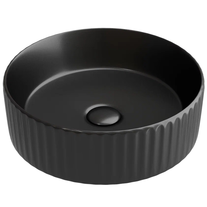 Раковина накладная Ceramicanova Element CN6057MB 36x36x11.5 (матовый черный), без донного клапана