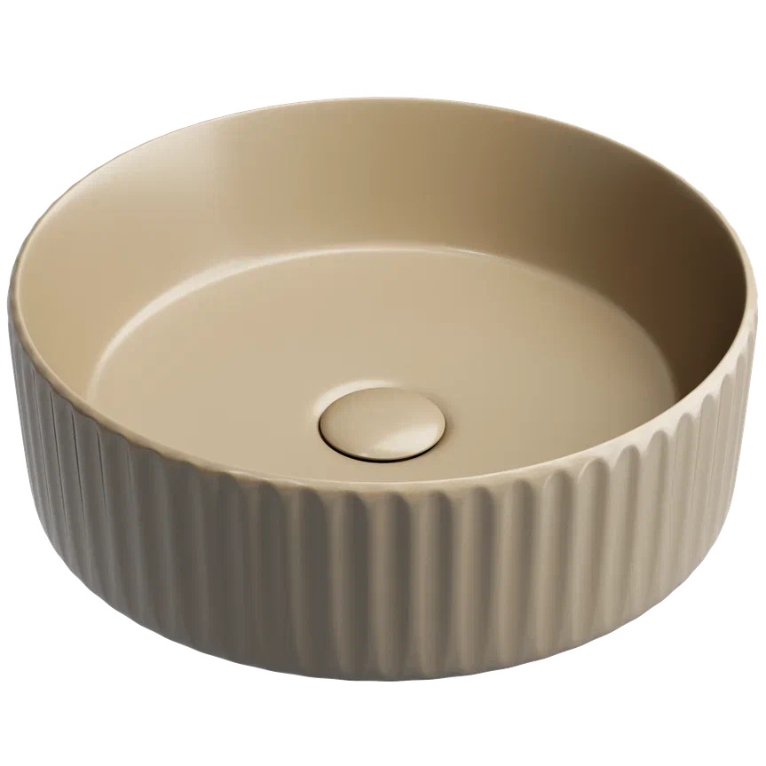 Раковина накладная Ceramicanova Element CN6057MC 36x36x11.5 (капучино матовый), без донного клапана