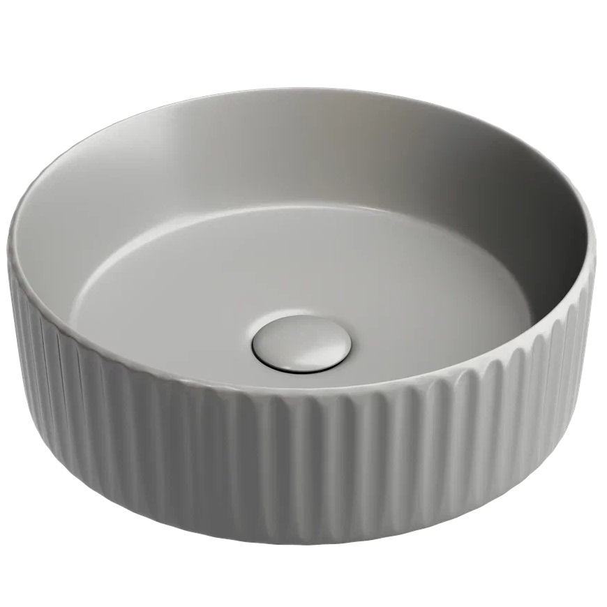 Раковина накладная Ceramicanova Element CN6057MH 36x36x11.5 (антрацит матовый), без донного клапана