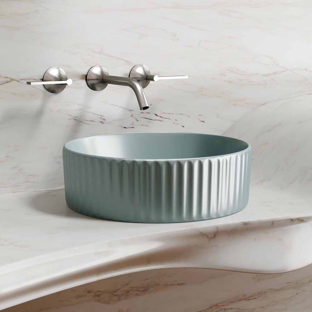 Раковина накладная Ceramicanova Element CN6057MLG 36x36x11.5 (зеленый матовый), без донного клапана