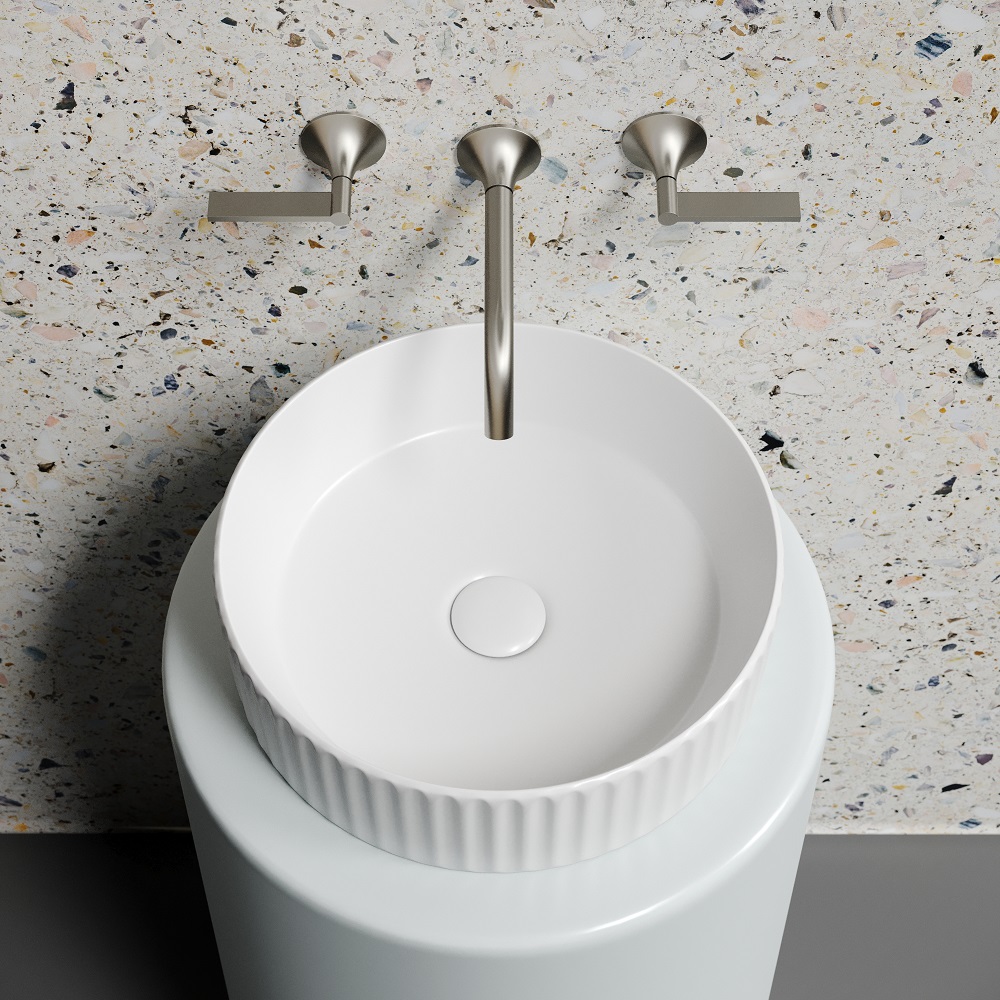 Раковина накладная Ceramicanova Element CN6057MW 36x36x11.5 (белый матовый), без донного клапана