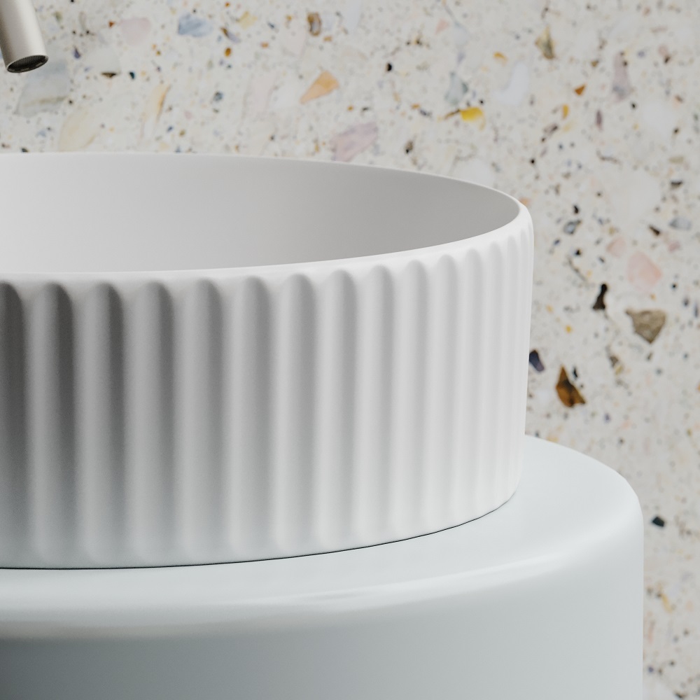Раковина накладная Ceramicanova Element CN6057MW 36x36x11.5 (белый матовый), без донного клапана