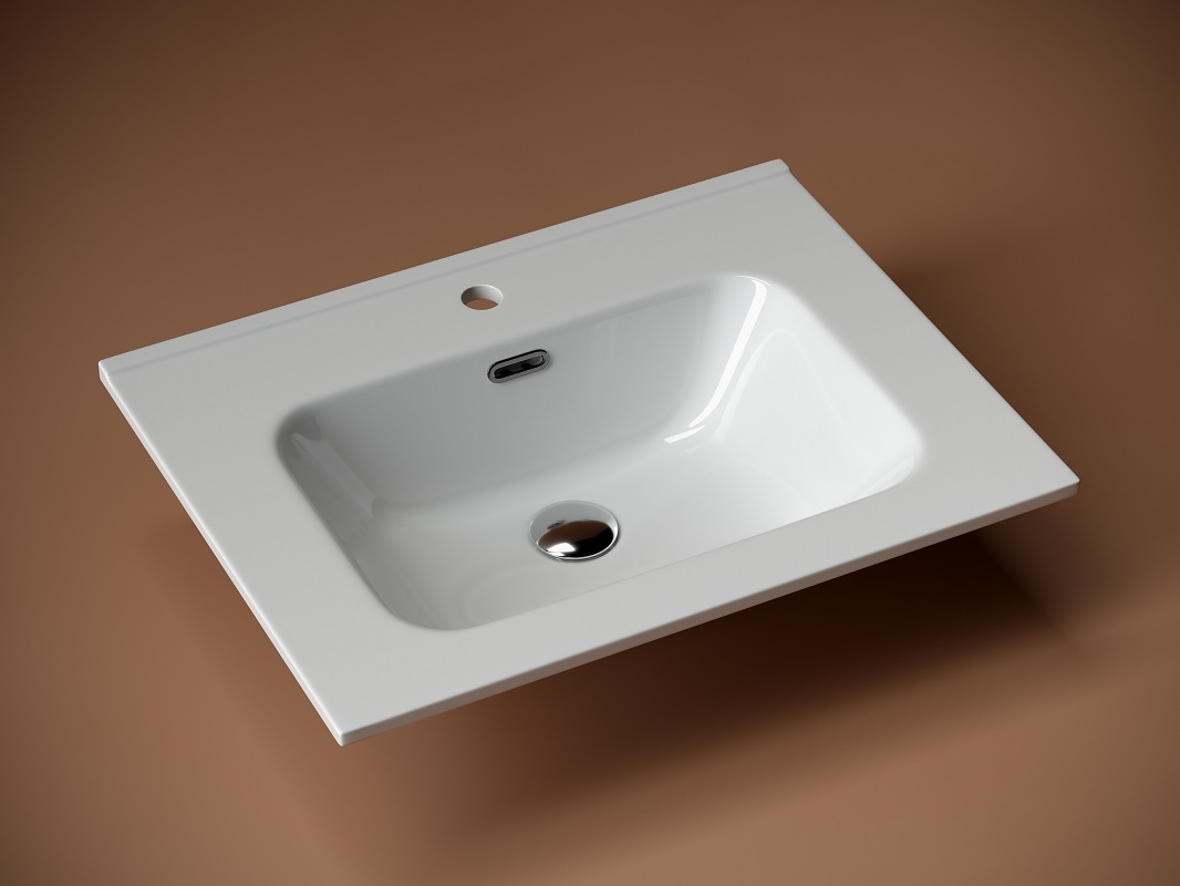Раковина накладная Ceramica Nova Element CN7001 61x46.5 (белый), без донного клапана