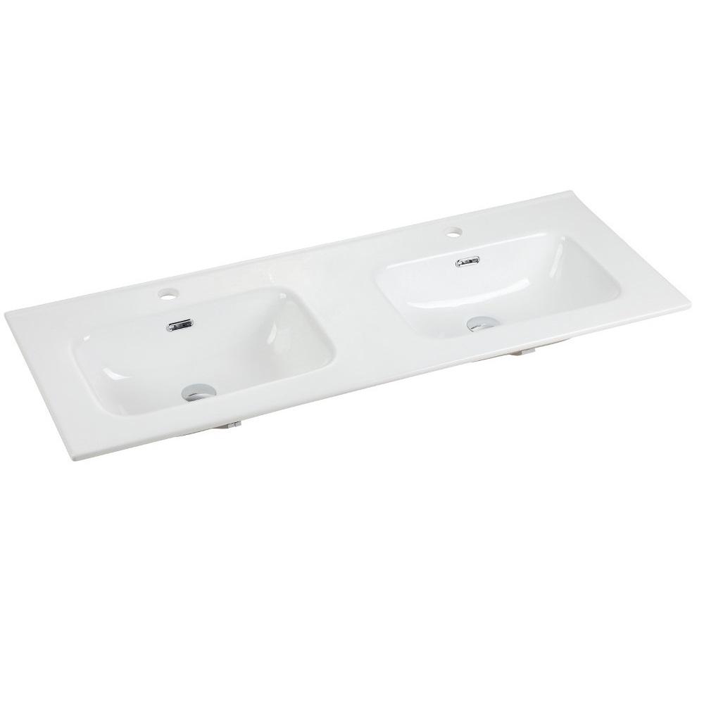 Раковина накладная Ceramica Nova Element CN7004 121x46.5 (белый), без донного клапана