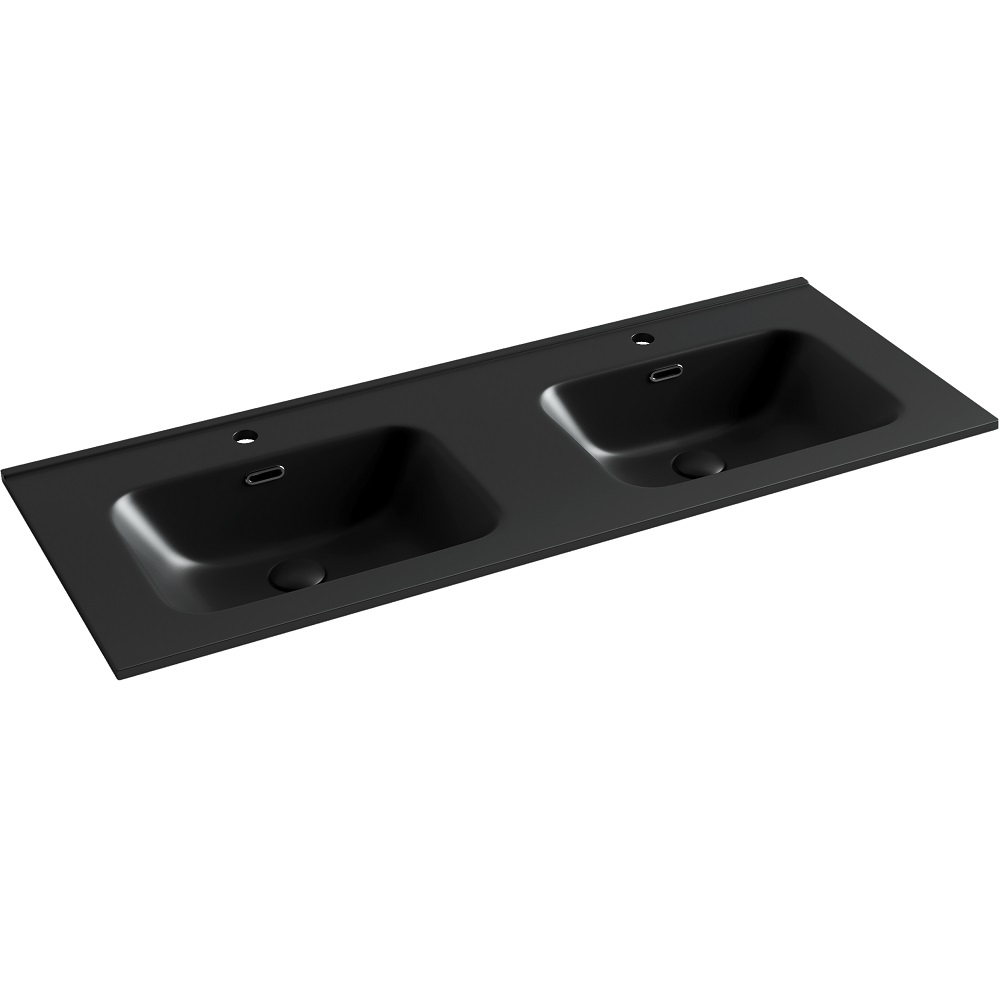 Раковина накладная Ceramica Nova Element CN7004MB 121x46.5 (черный матовый), без донного клапана