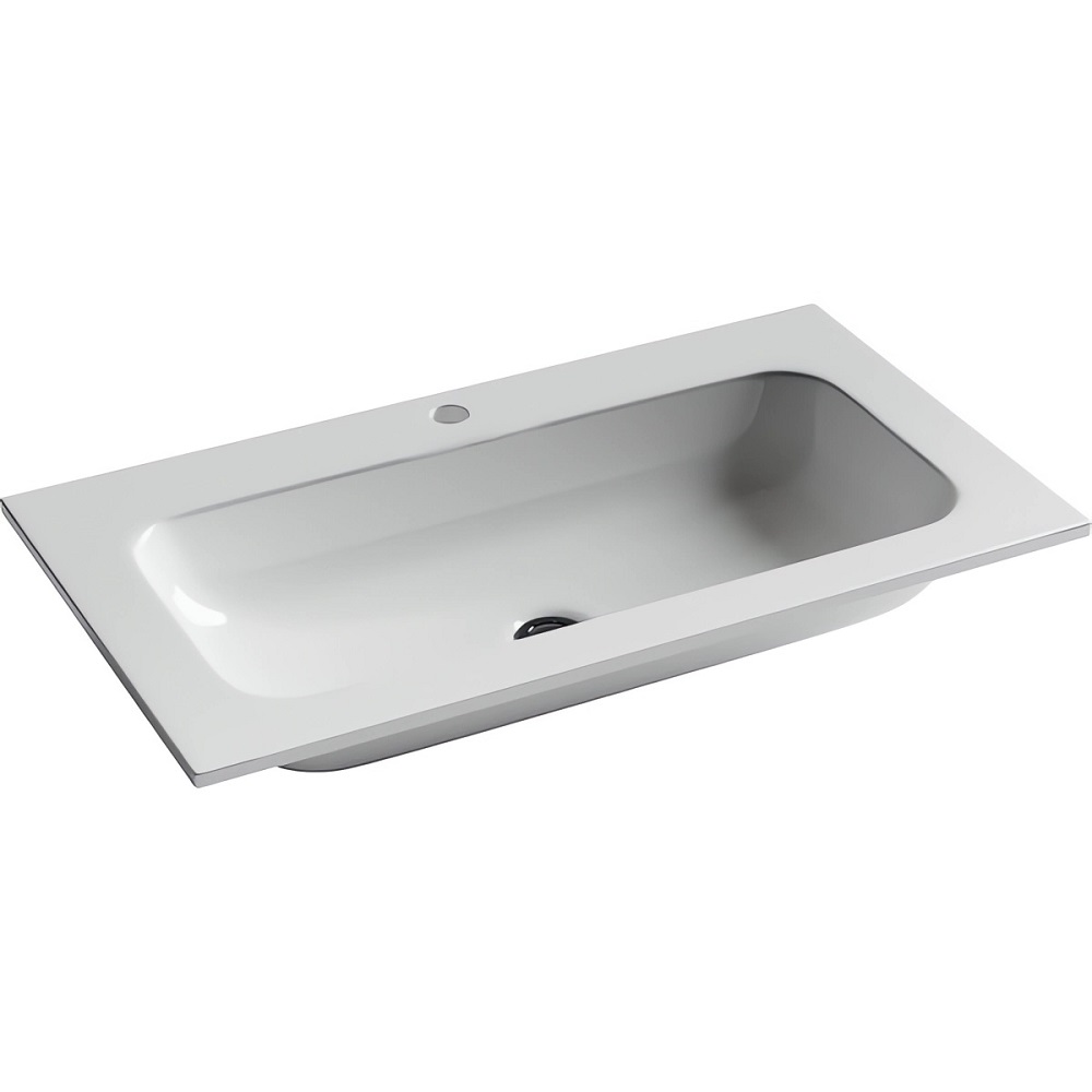 Раковина накладная Ceramica Nova Element CN7012 81x45.7 (белый глянцевый), без донного клапана