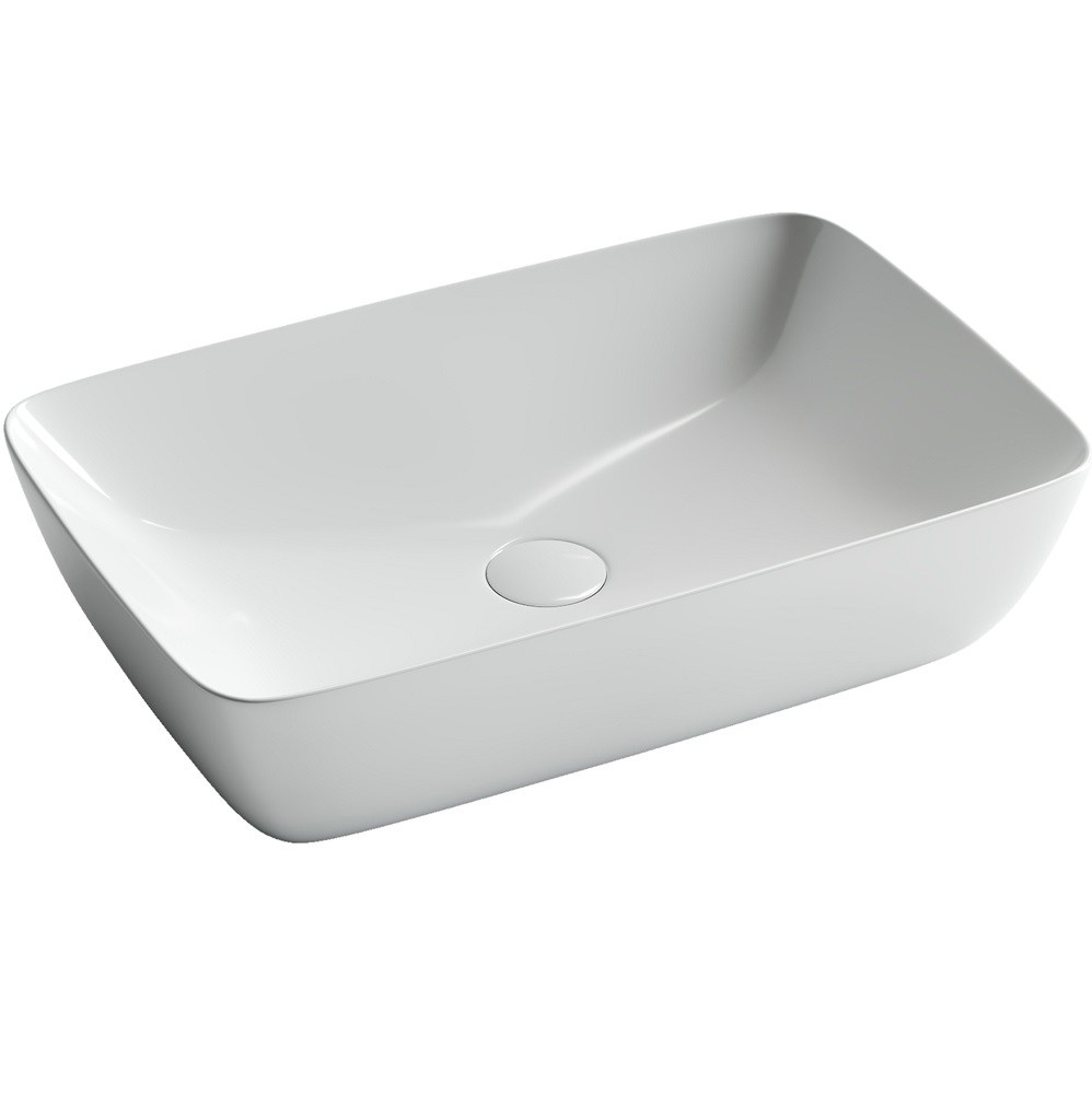 Раковина накладная Ceramica Nova Form CN2003 59x40 (белый), без донного клапана