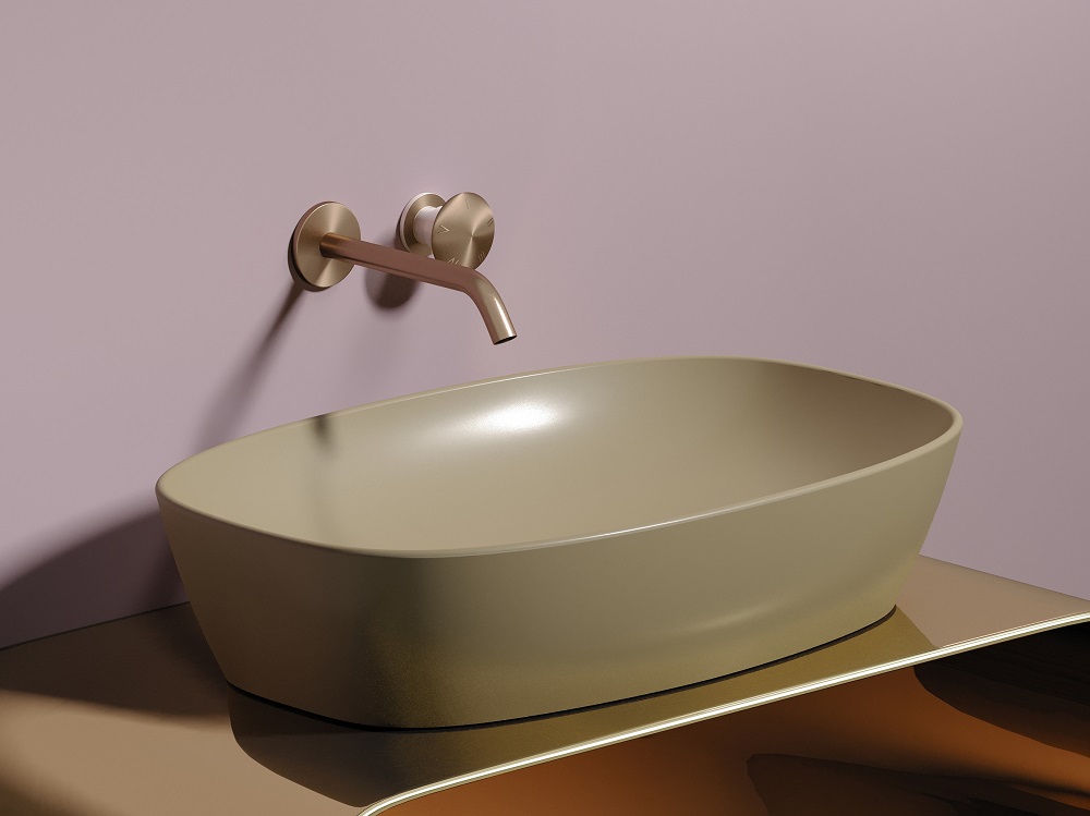 Раковина накладная Ceramicanova Element CN6049MC 60x38x13.8 (капучино матовый), без донного клапана