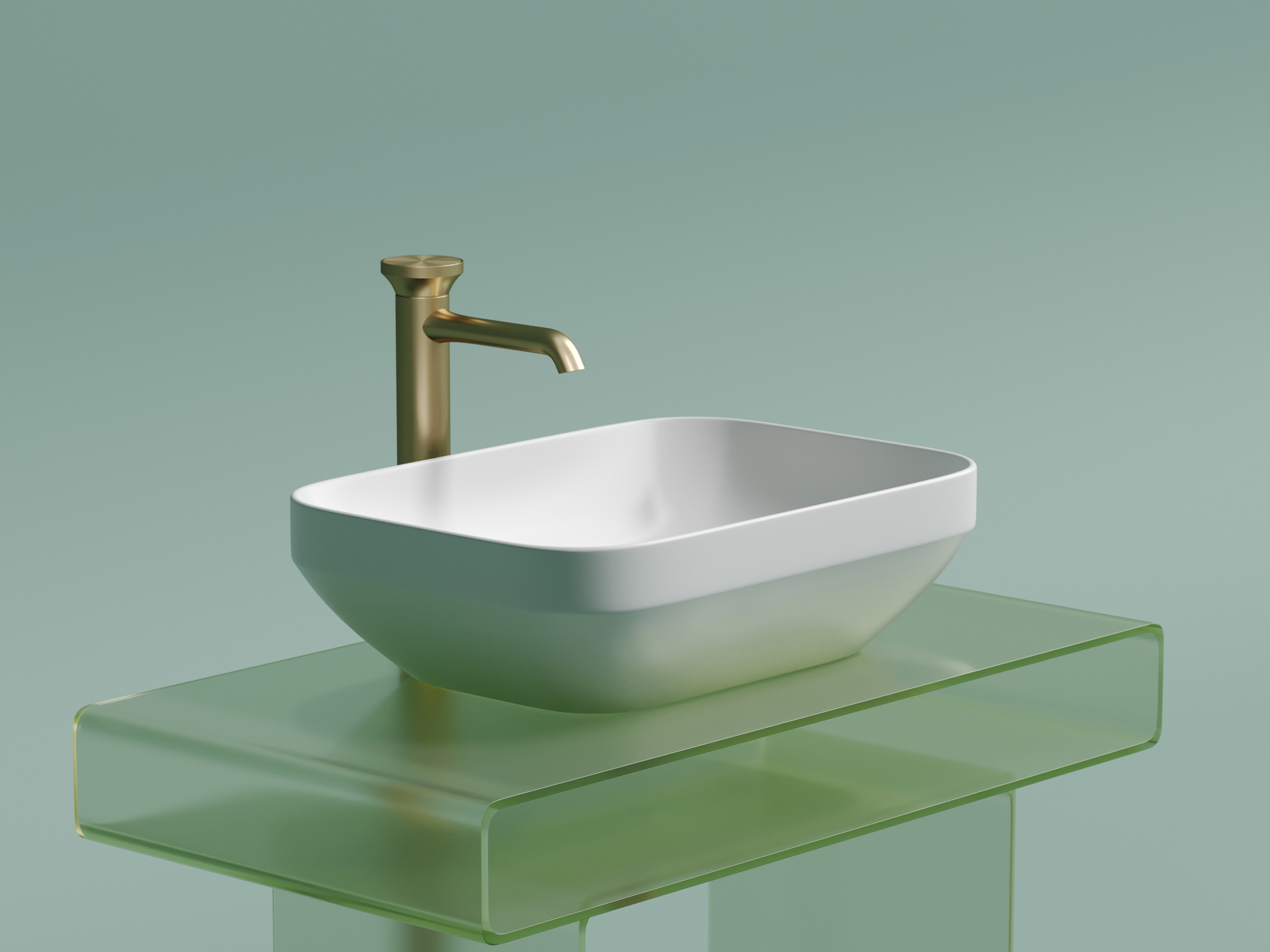 Раковина накладная Ceramicanova Element CN6055MW 50x35.9x14.5 (белый матовый), без донного клапана