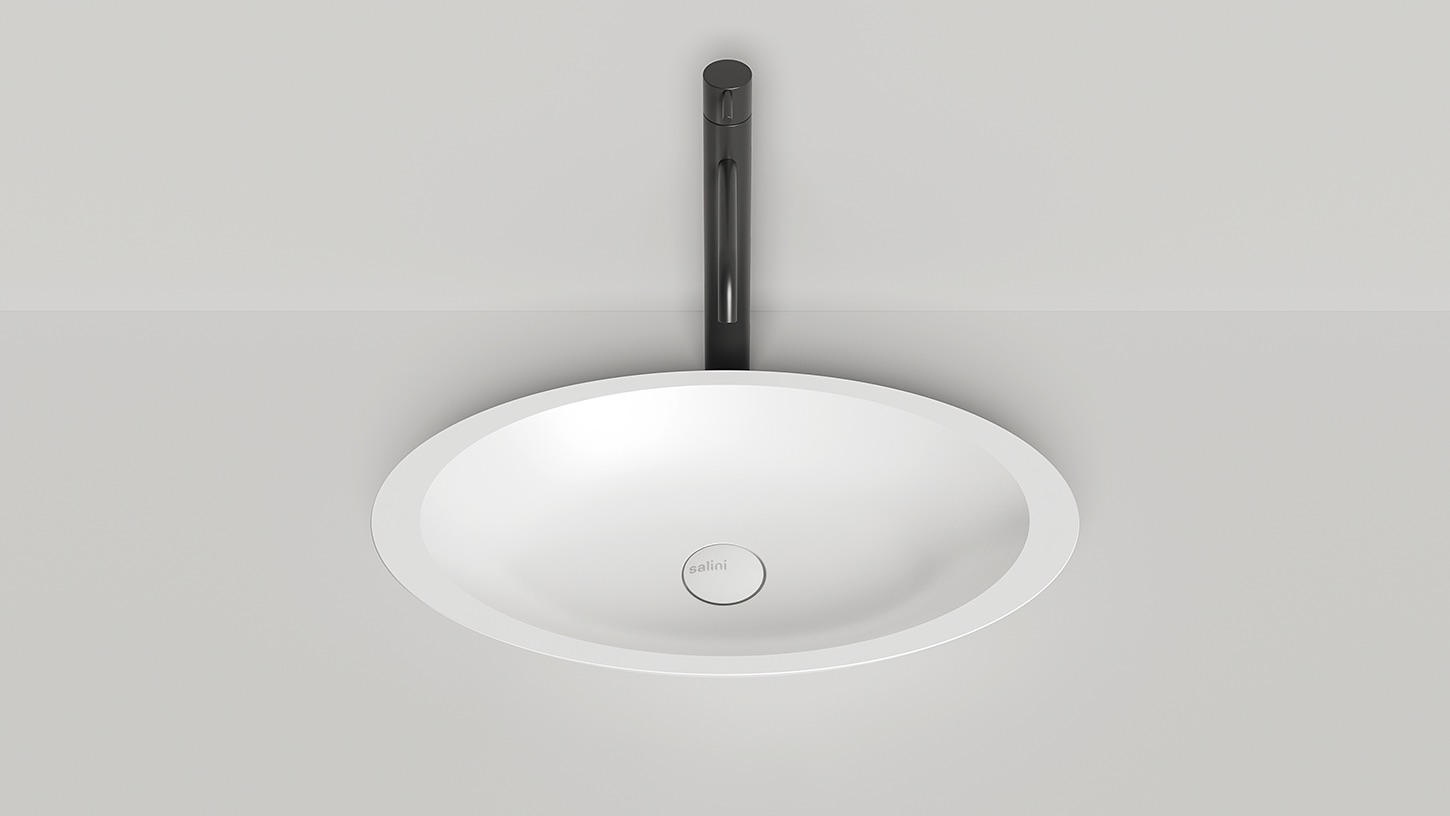 Раковина накладная Salini Callista S-Sense 1101102G 57.5x35x8.5 (белый глянцевый), без донного клапана