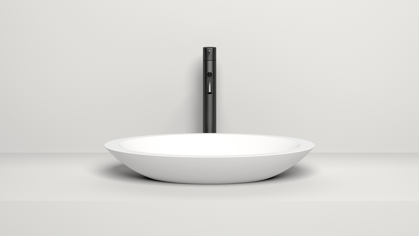 Раковина накладная Salini Callista S-Sense 1101102GF 57.5x35x8.5 (покраска RAL полностью, глянцевый), без донного клапана