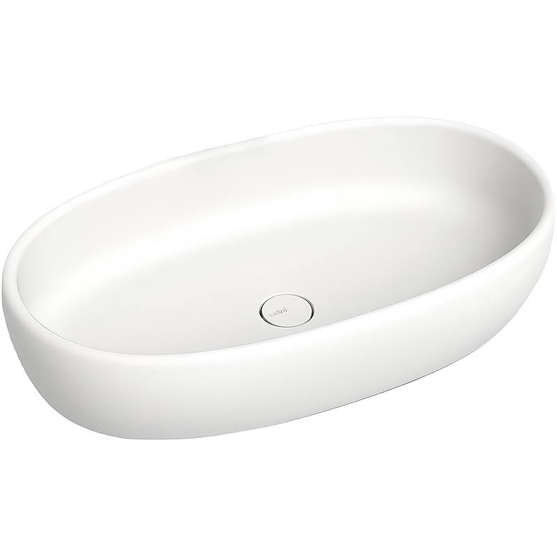 Раковина накладная Salini Luce S-Stone 110721M 69x39.5x15.5 (белый матовый), без донного клапана
