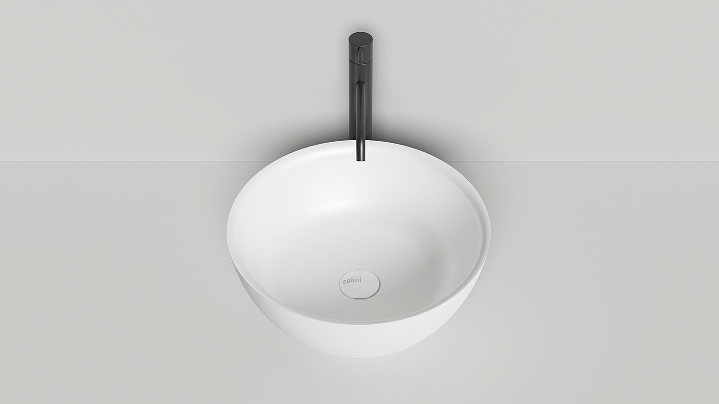 Раковина накладная Salini S-Sense Alda 02 1102110GF 42.5х42.5х15.5 (покраска полностью), без донного клапана