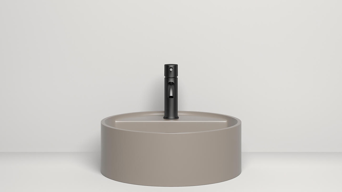 Раковина накладная Salini S-Sense Armonia Top 02 45x45x16 130117GF (покраска полностью), с отверстием под смеситель