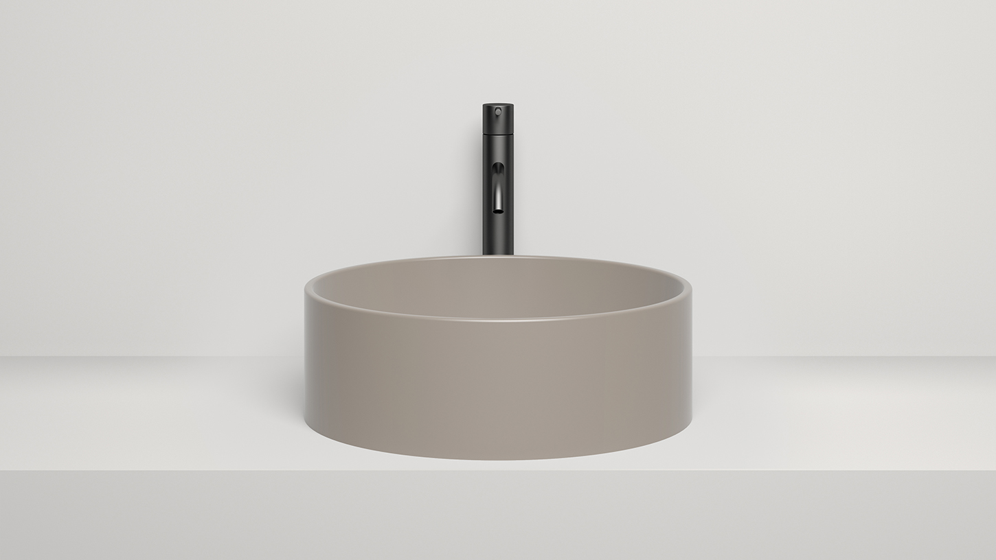 Раковина накладная Salini S-Stone Armonia 02 45x45x15 130112SMF (покраска полностью), без донного клапана