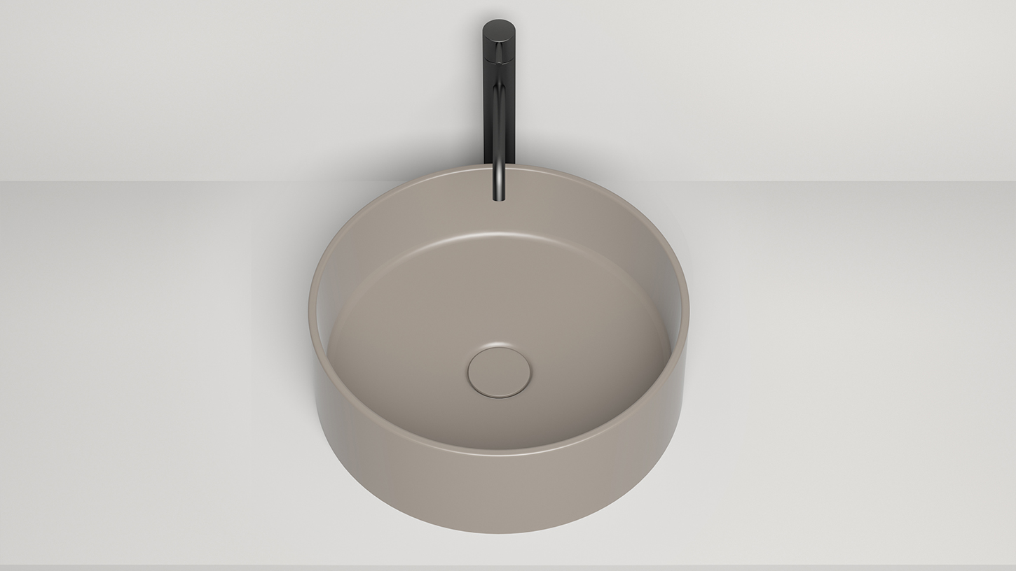 Раковина накладная Salini S-Stone Armonia 02 45x45x15 130112SMF (покраска полностью), без донного клапана