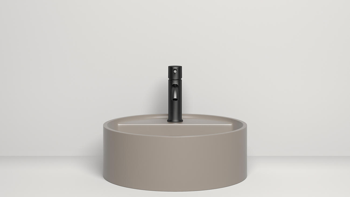 Раковина накладная Salini S-Stone Armonia Top 02 45x45x16 130126MF (покраска полностью), без отверстия под смеситель