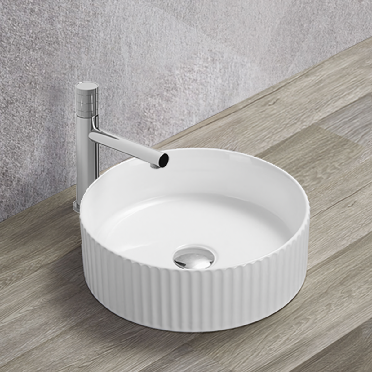 Раковина накладная Vincea VBS-501 36x36x11.5 (белый), без перелива
