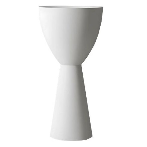 Раковина напольная Abber Stein AS2507 45x45x90 (белый матовый), искусственный камень