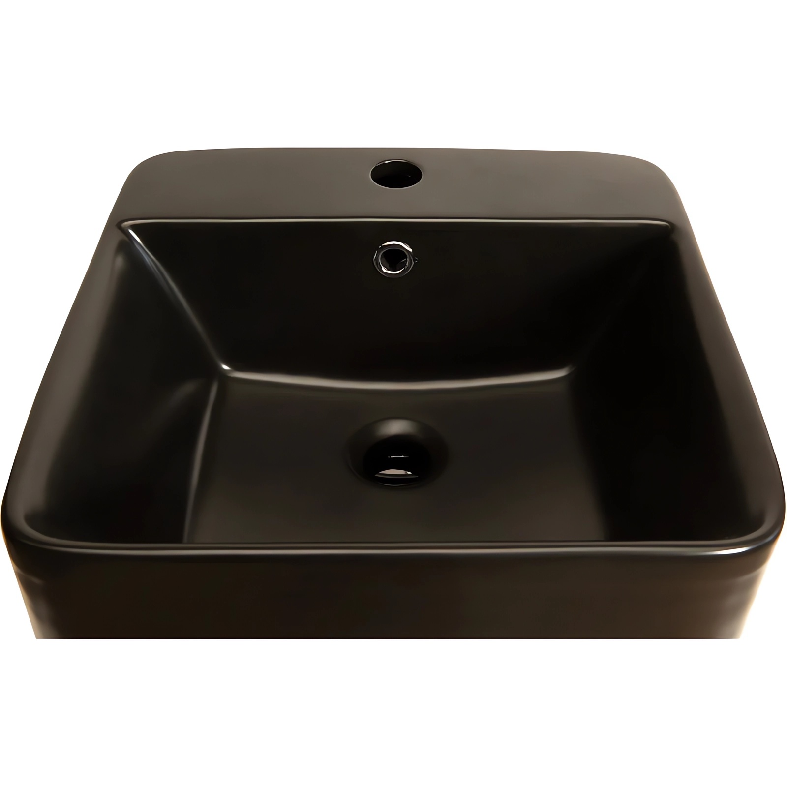 Раковина напольная SantiLine SL-4005MB 42 x 41 (черный матовый)