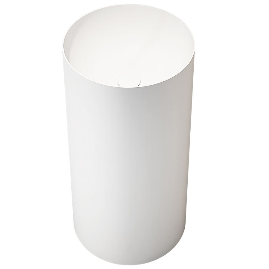 Раковина напольная Vincea Solid surface VBS-6SP01MW 40x40x85 (белый матовый)