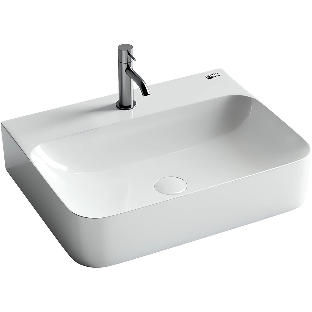 Раковина подвесная Ceramica Nova Aura CN2001 60x47 (белый), без донного клапана