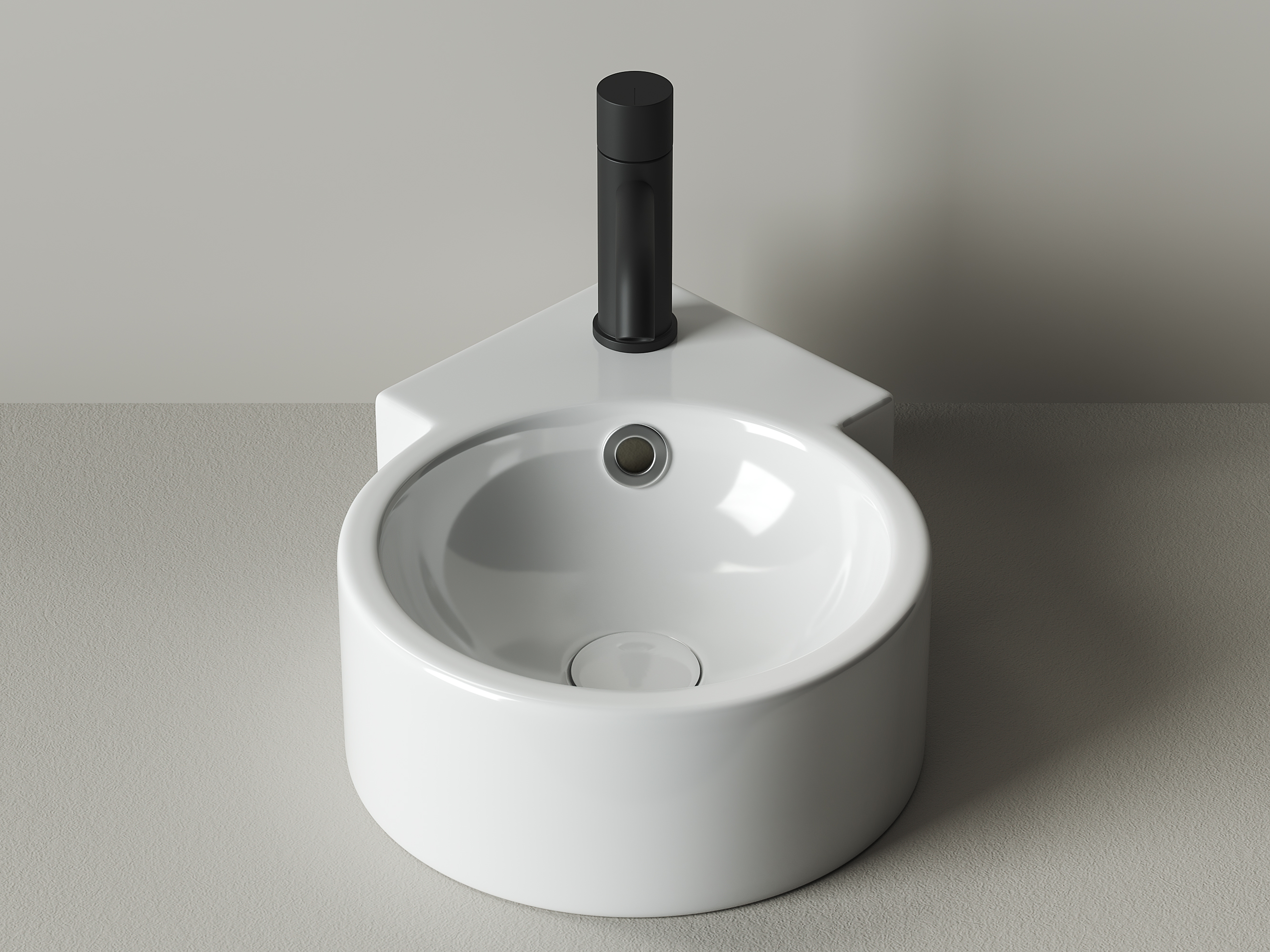 Раковина подвесная Ceramica Nova Element CN5019 43x31 (белый), без донного клапана