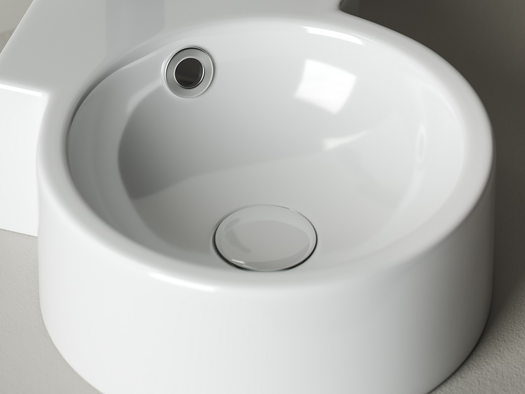 Раковина подвесная Ceramica Nova Element CN5019 43x31 (белый), без донного клапана