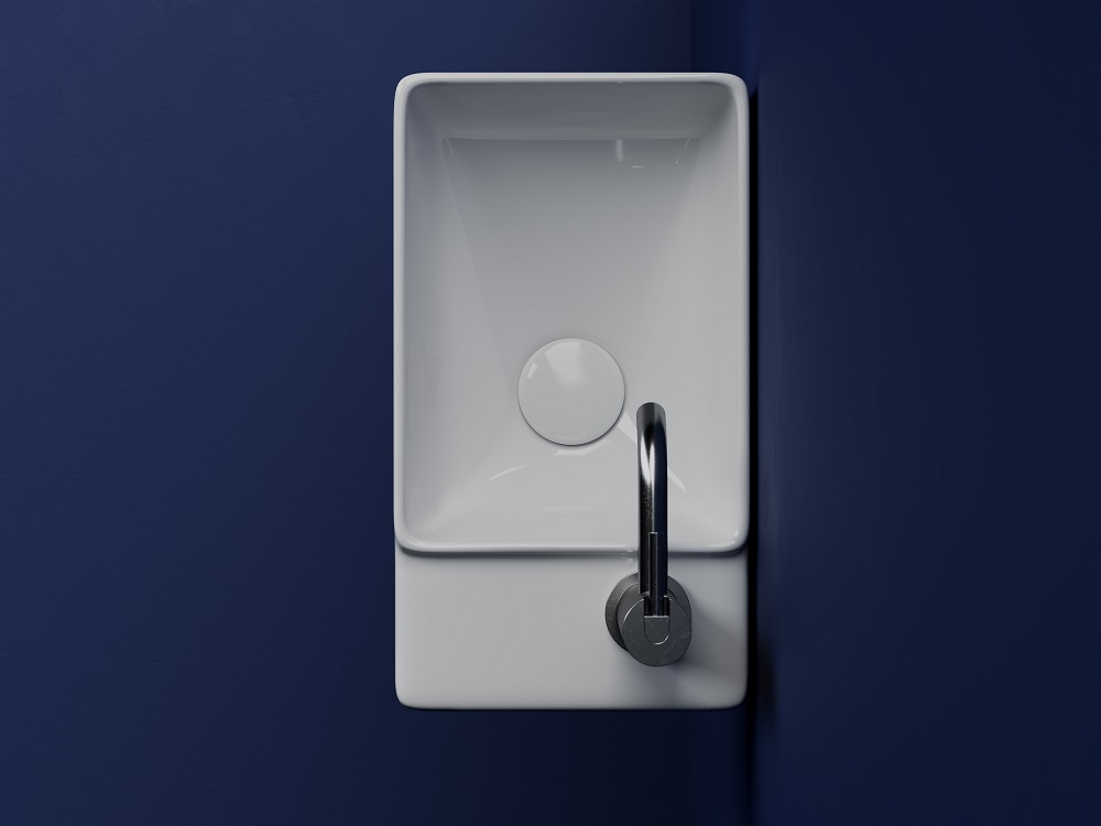 Раковина подвесная Ceramica Nova Element CN5045 39.5x22 (белый), чаша слева