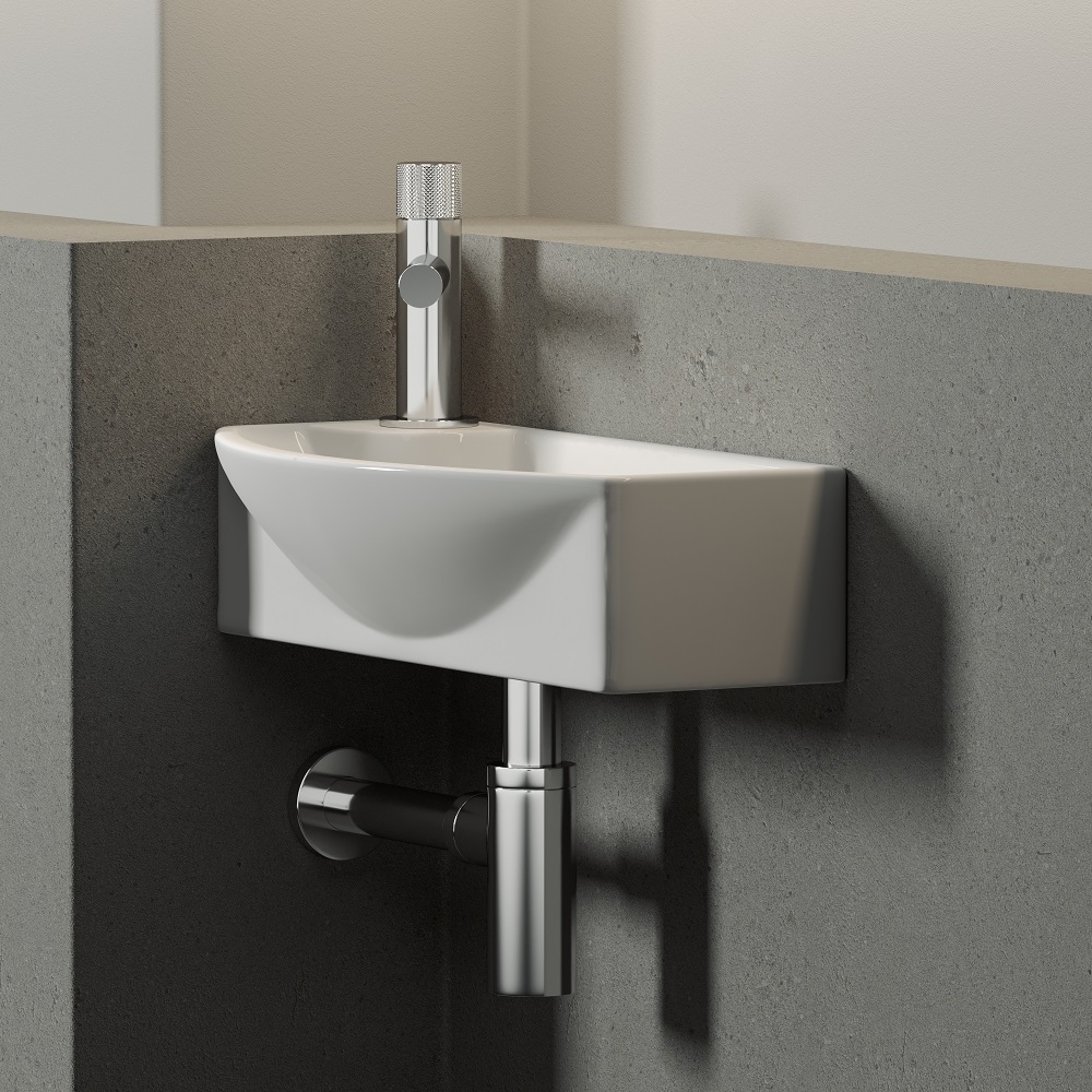 Раковина подвесная Ceramica Nova Element CN6038R 45.5x22 (белый), без донного клапана