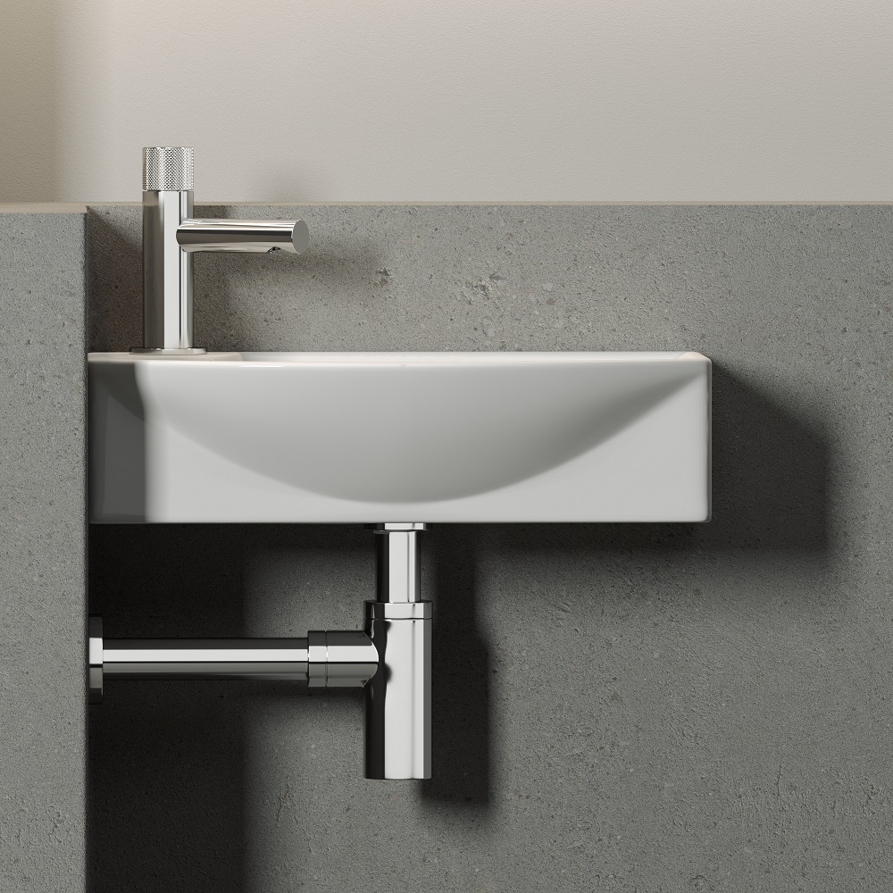 Раковина подвесная Ceramica Nova Element CN6038R 45.5x22 (белый), без донного клапана