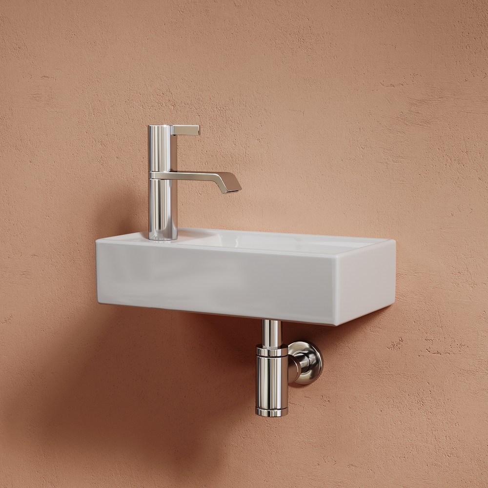 Раковина подвесная Ceramicanova Element CN6051R 40.7x21.7x10 (белый), чаша справа