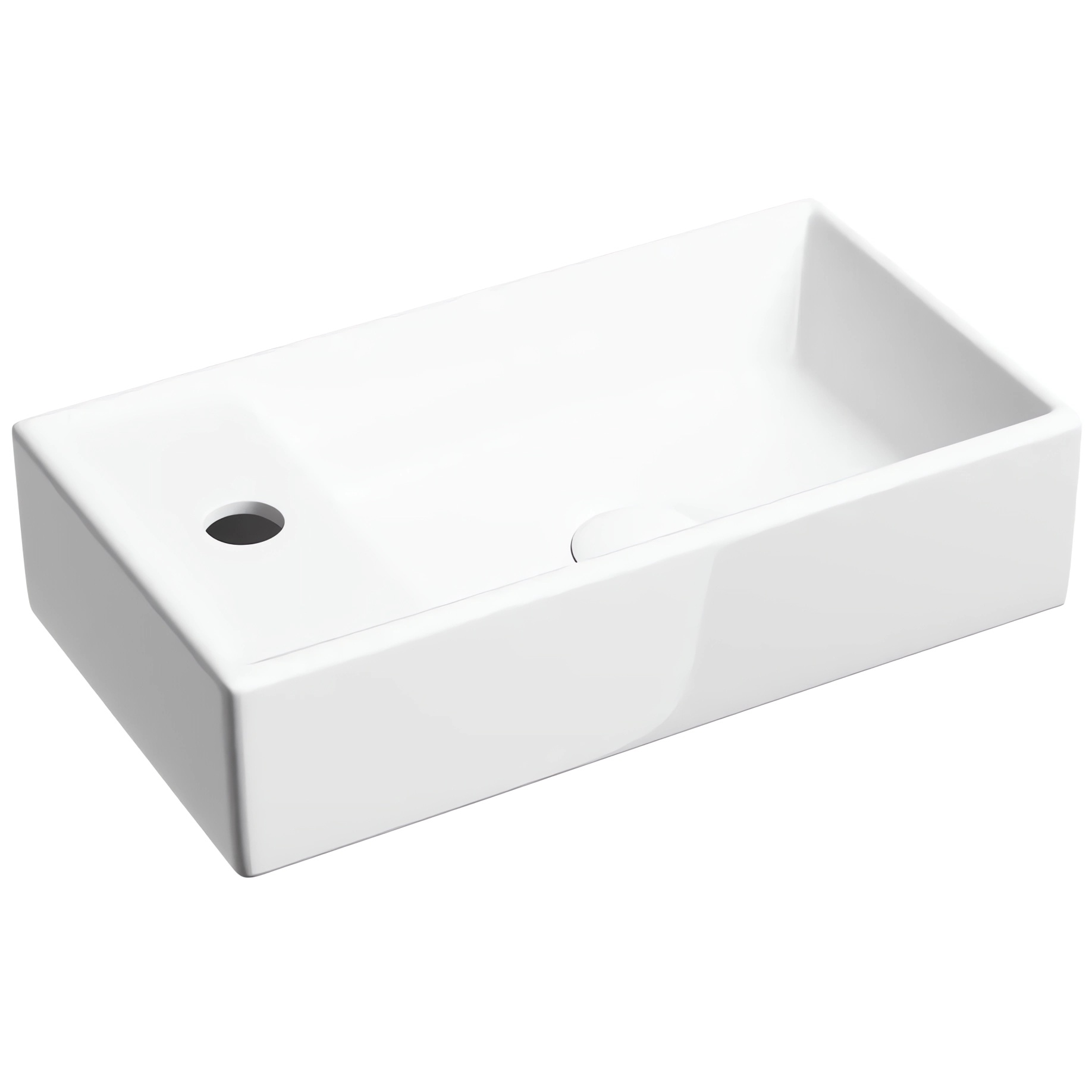 Раковина подвесная Ceramicanova Element CN6051R 40.7x21.7x10 (белый), чаша справа