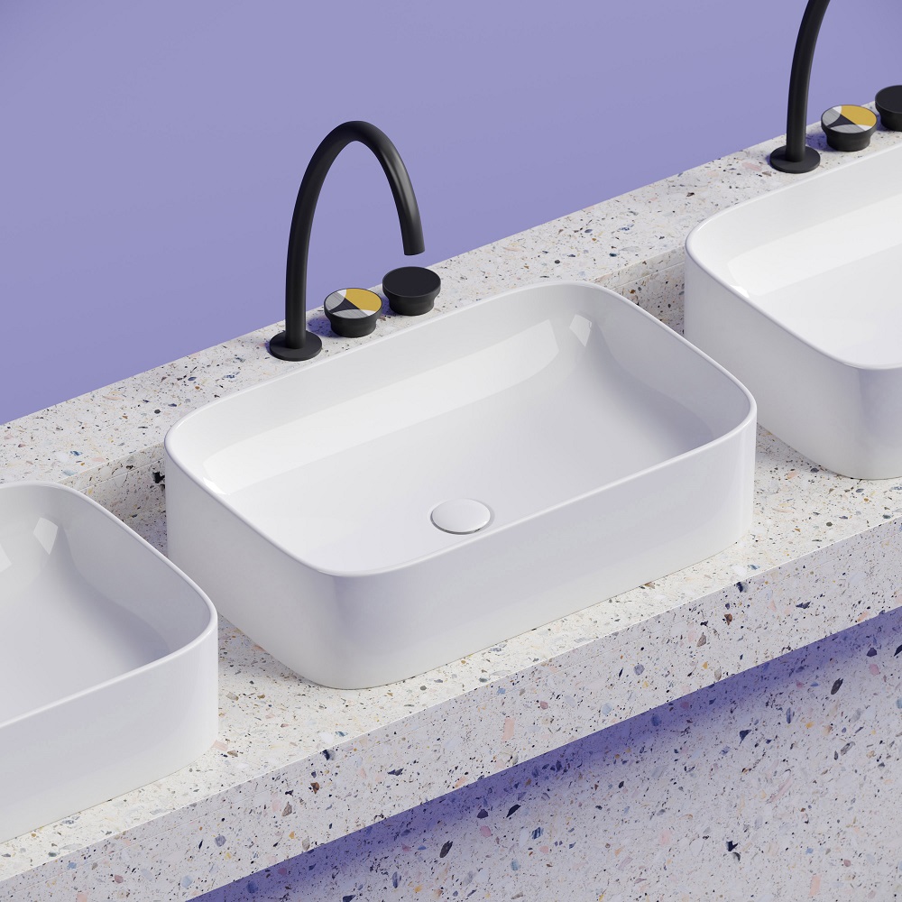Раковина накладная Ceramicanova Element CN6053 60.5x38x15 (белый), без донного клапана