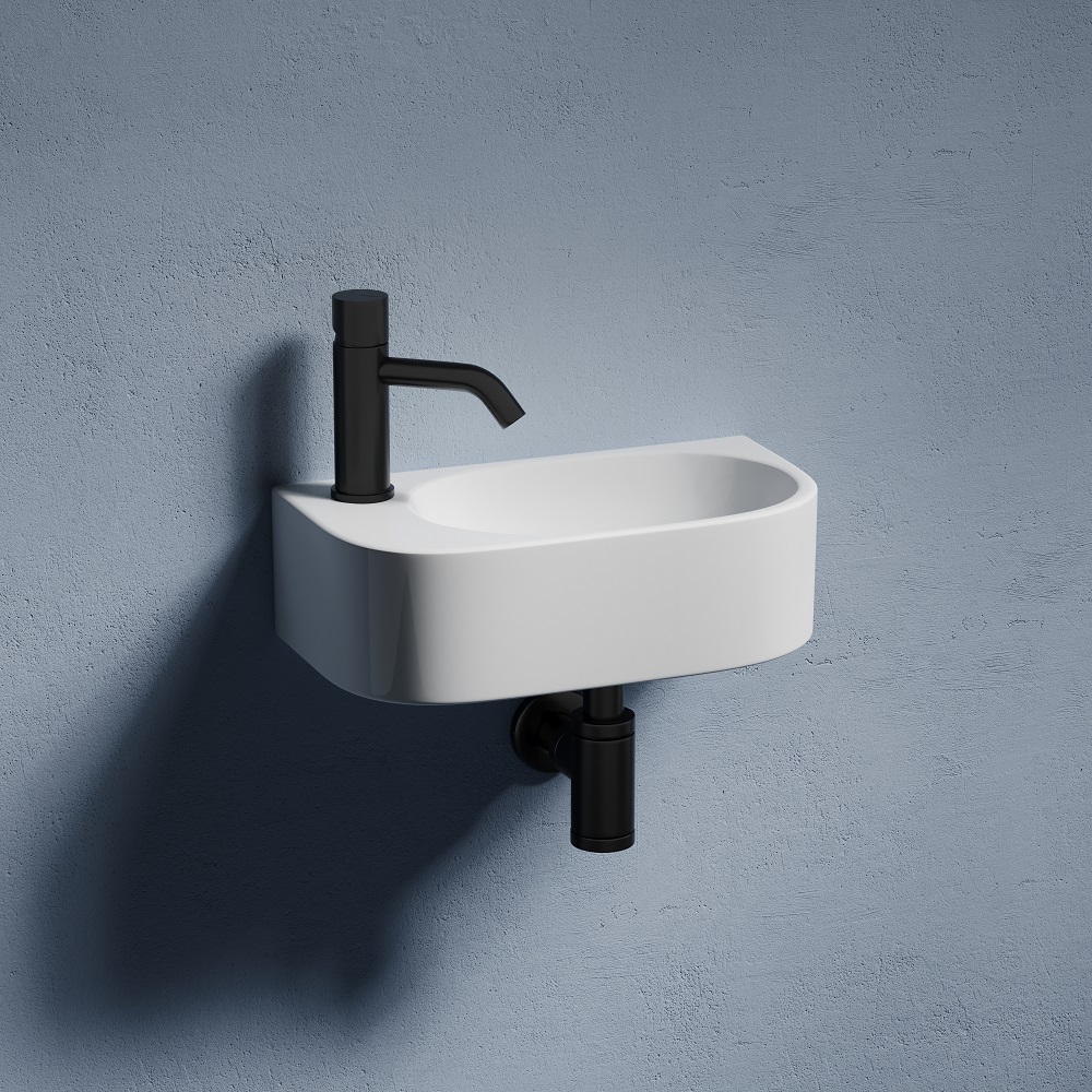 Раковина подвесная Ceramicanova Element CN6066R 40x21.5x14 (белый), чаша справа