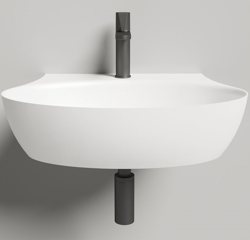 Раковина подвесная Salini S-Sense Alda Wall 140311G 58х45х15 (белый, глянцевый), без донного клапана