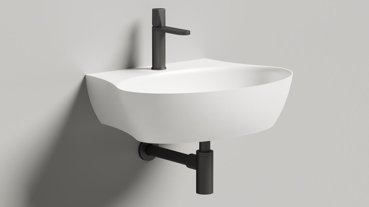 Раковина подвесная Salini S-Sense Alda Wall 140311G 58х45х15 (белый, глянцевый), без донного клапана