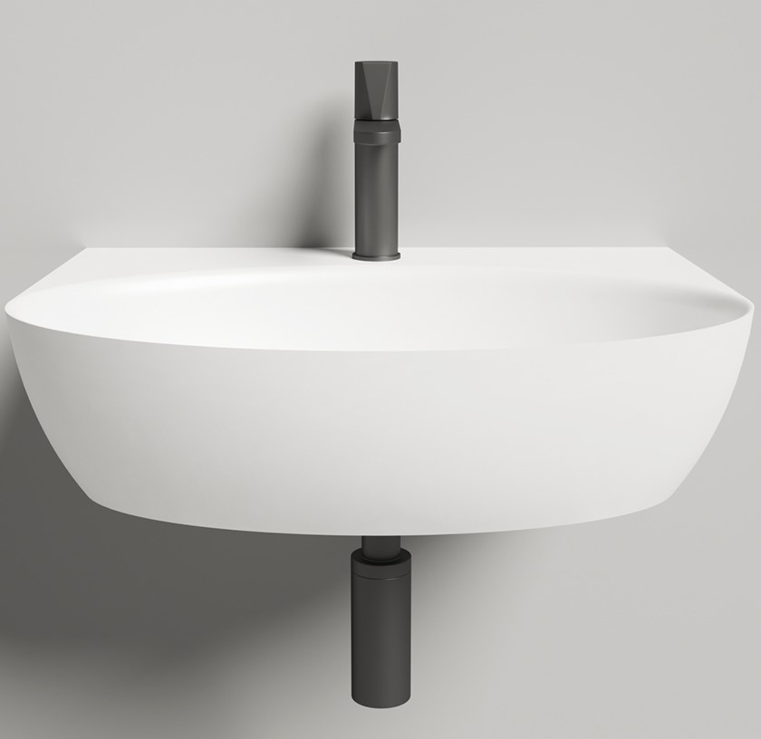 Раковина подвесная Salini S-Sense Alda Wall 140312G 58х45х15 (белый, глянцевый), без донного клапана