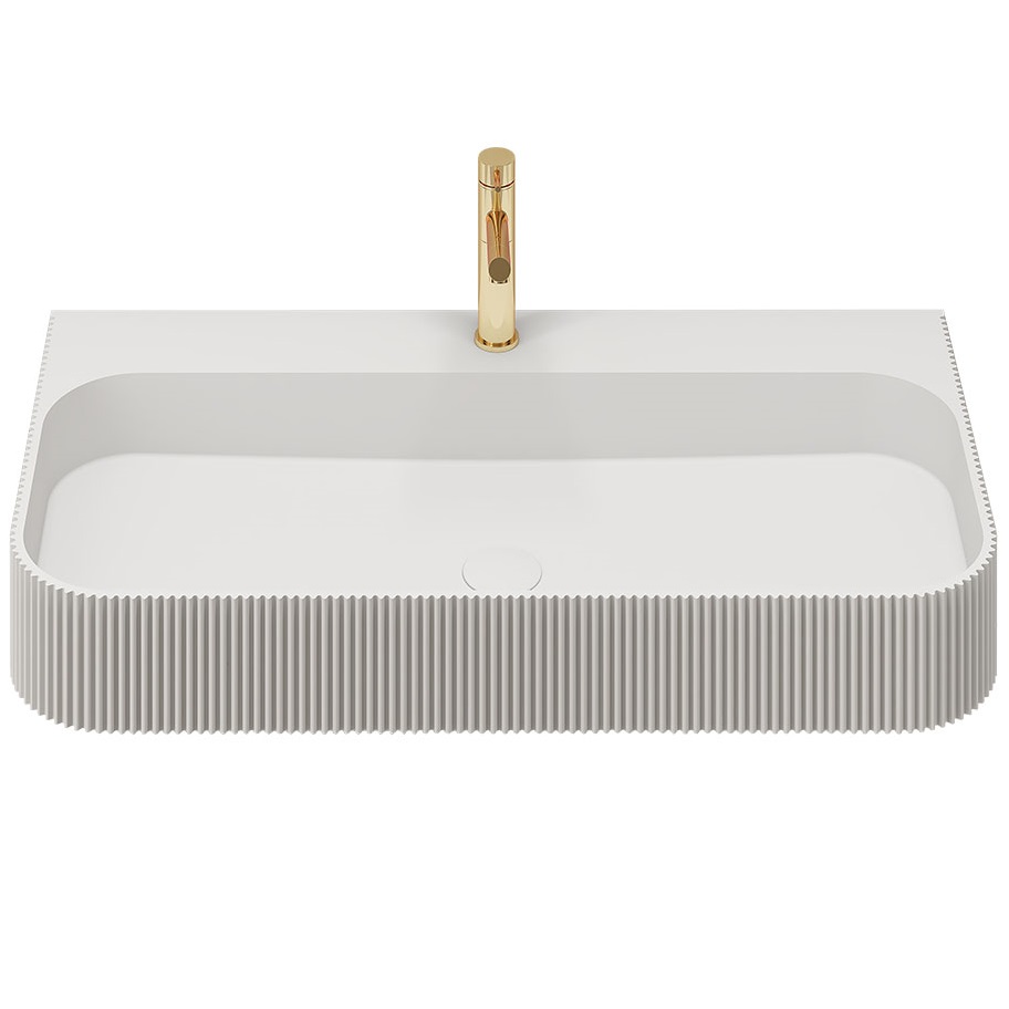 Раковина подвесная Vincea Solid surface VWB-6SG90MW 90x46x12 (белый матовый)